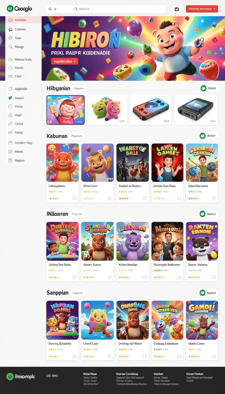 Beragam pilihan permainan menarik dalam aplikasi Review Aplikasi spingila.